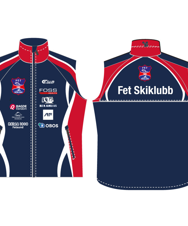 FET SKIKLUBB CAS Mikrofiber Vest Unisex