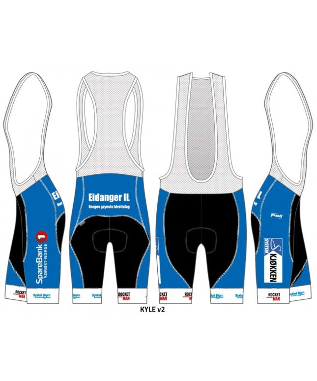 Eidanger - POLI SYKKELBUKSE KYLE, KORT BIB - Unisex