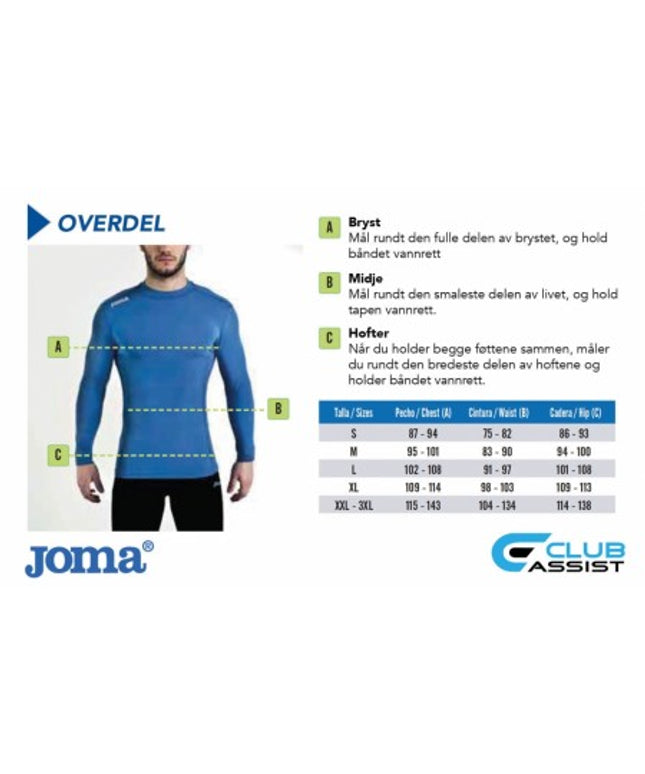 STØRRELSES GUIDE JOMA