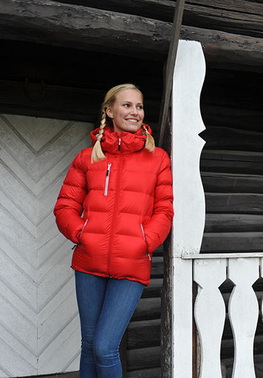 Tracker Supersoft Dun jakke 7076 - RØD