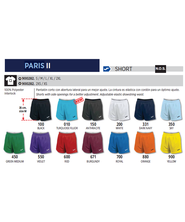 NTG Joma Paris II Shorts Dame