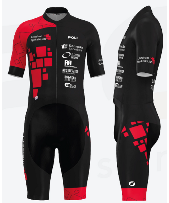 LSK- Poli sleeved ROAD SUIT trøye bib sammen PRIAM