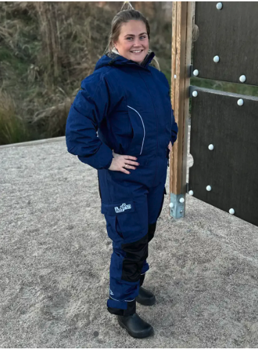 Hoppindressen Kort Blå Dame