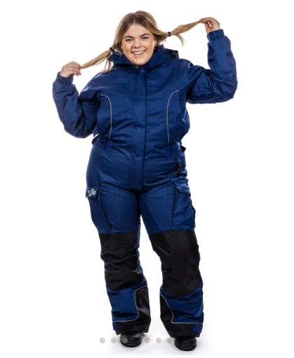 Hoppindressen Kort Blå Dame