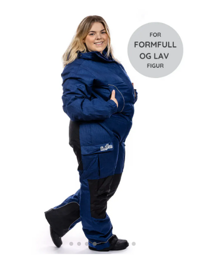 Hoppindressen Kort Blå Dame